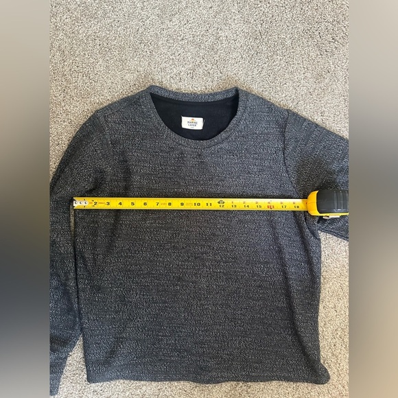 Marine Layer Textured Boxy Sweater in Anthracite Color - Size Large - Picture 7 of 10